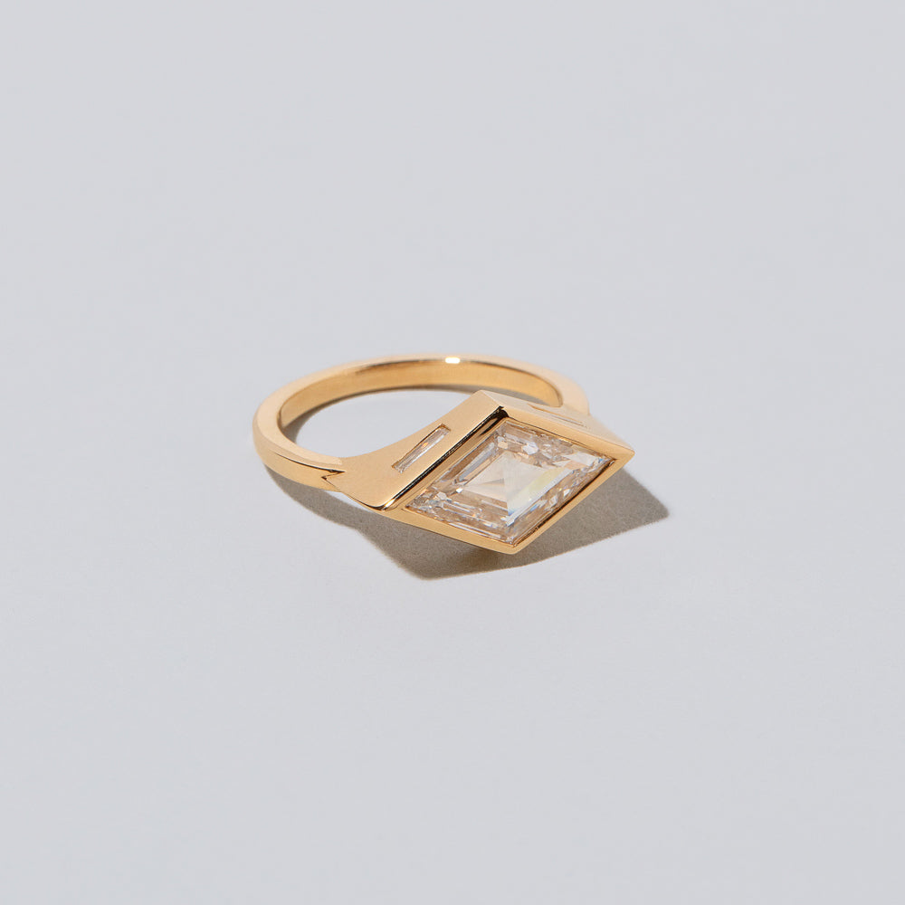 product_details::View from the side of the Sinope Ring on light color background.