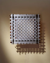 Closeup details of the Bower Studios Woven Mirror I.