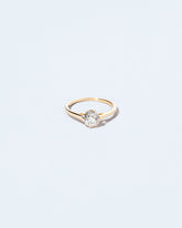 White Diamond Barragán Ring on light color background.