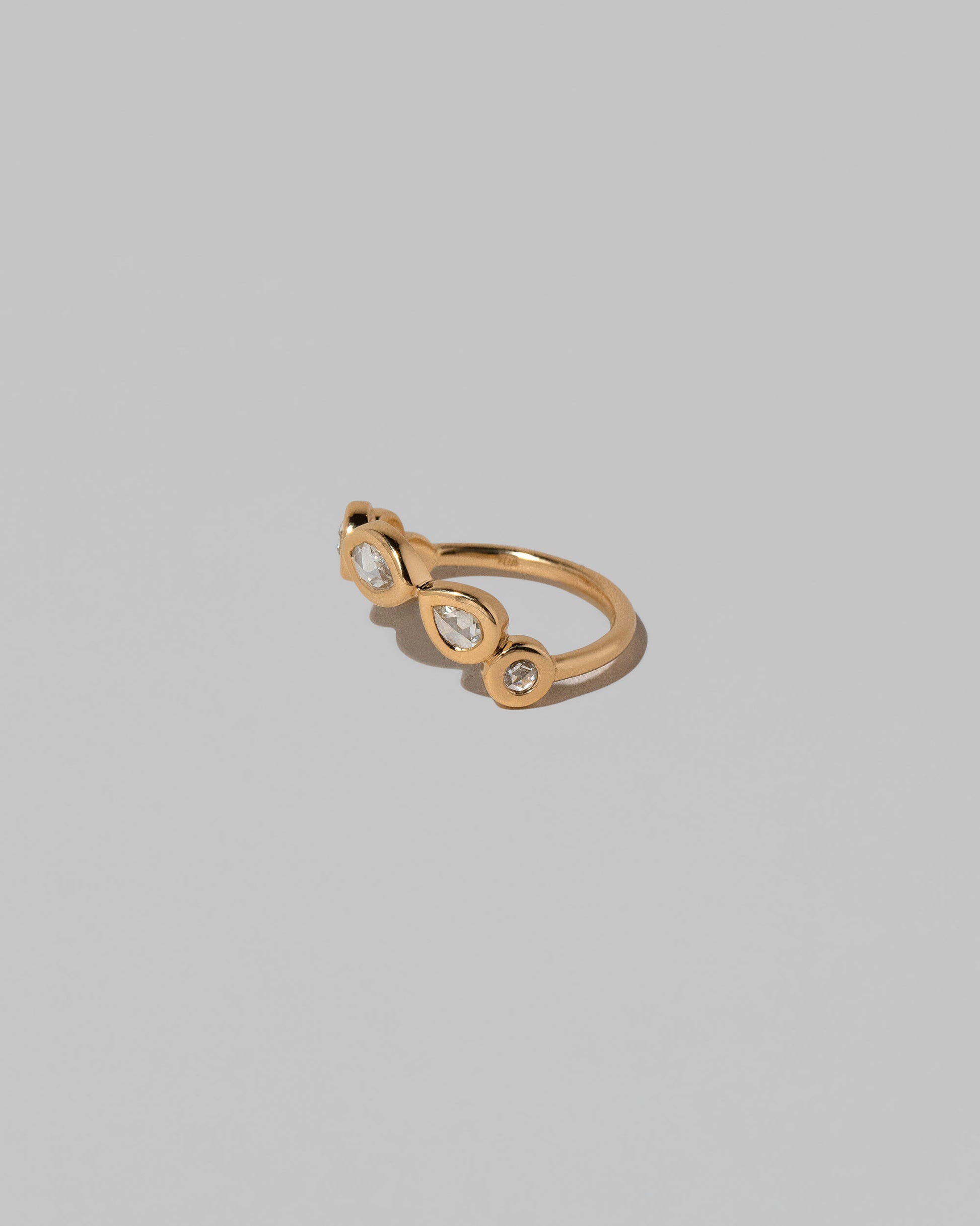 View from the side of the Deceleration Ring on light color background.
