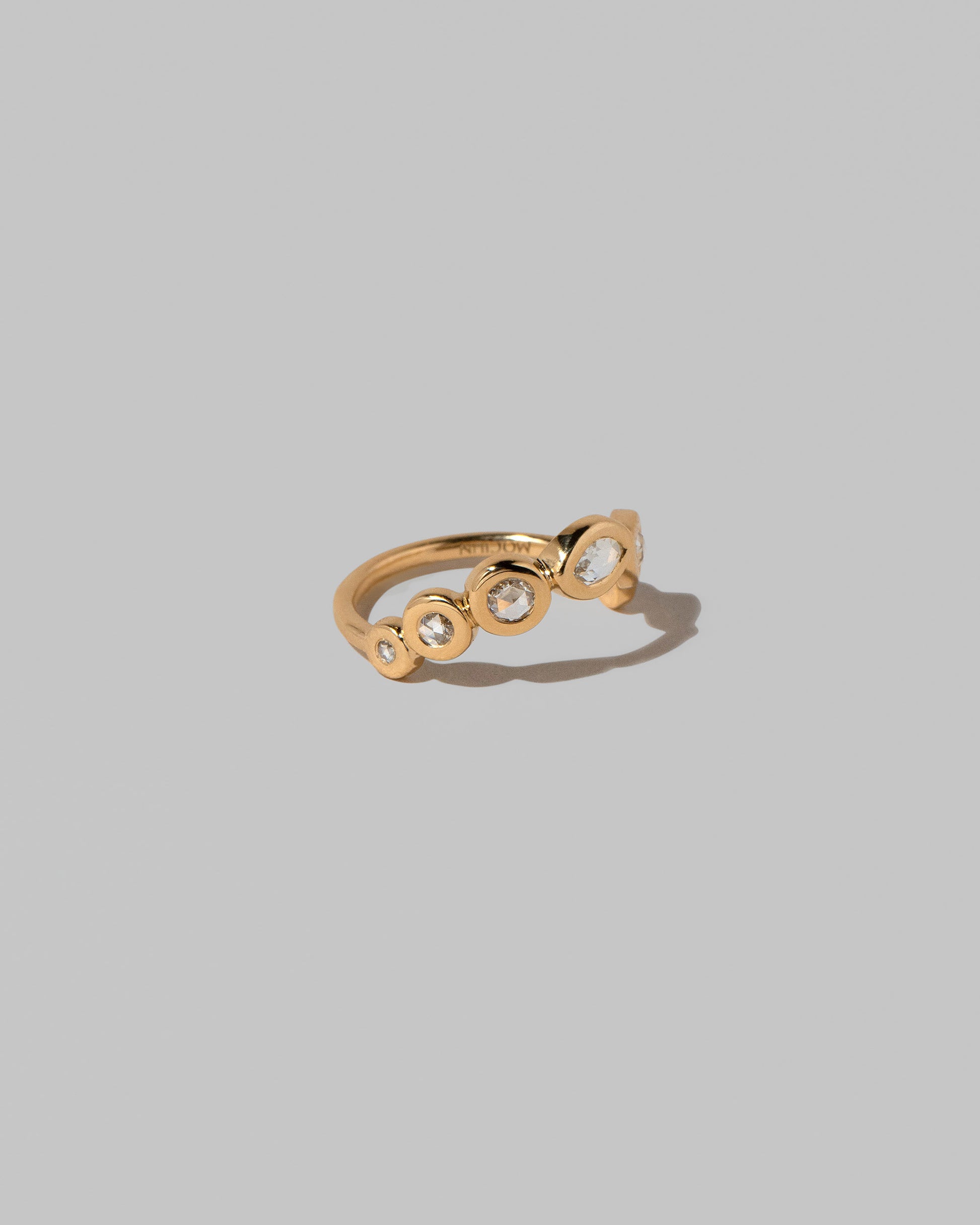 View from the side of the Deceleration Ring on light color background.