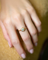 Past version of the Diamond Wellspring Ring on model.