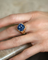 Alluim Ring on model.