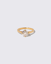 Super White Diamond Barragán Ring on light color background.