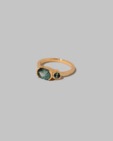View from the side of the Begonia Ring on light color background.