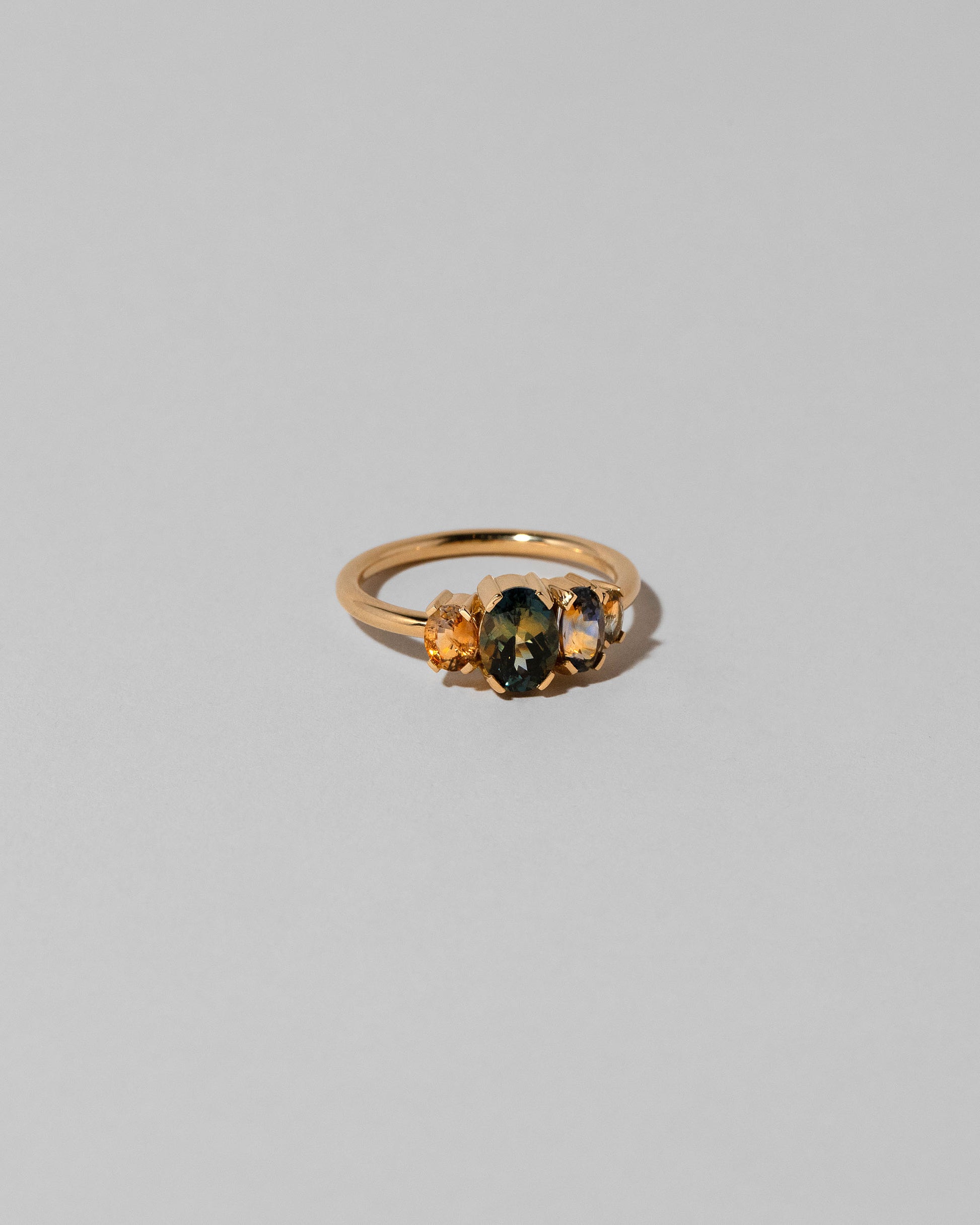 View from the side of the Calanthe Ring on light color background.