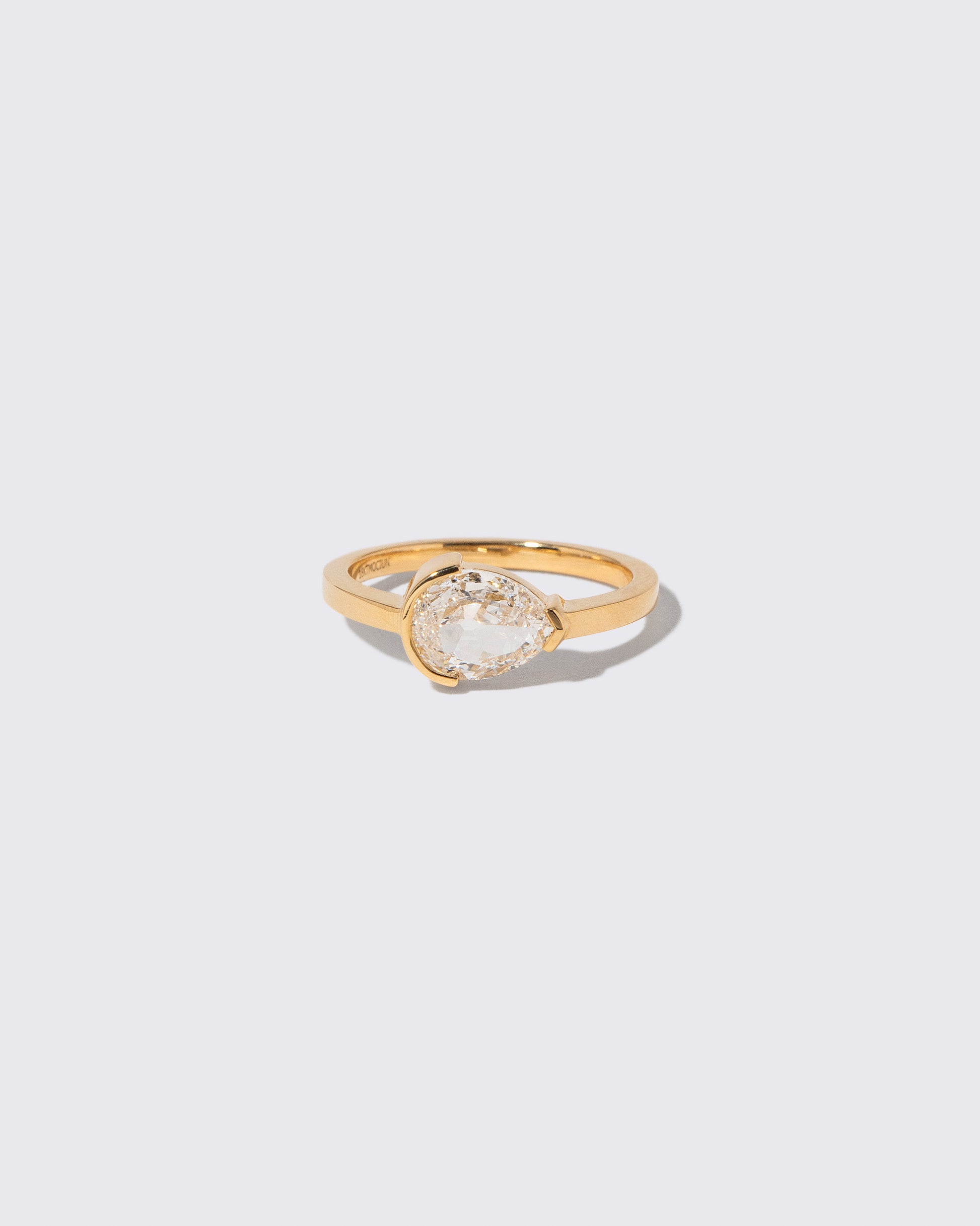 Moonflower Ring on light color background.