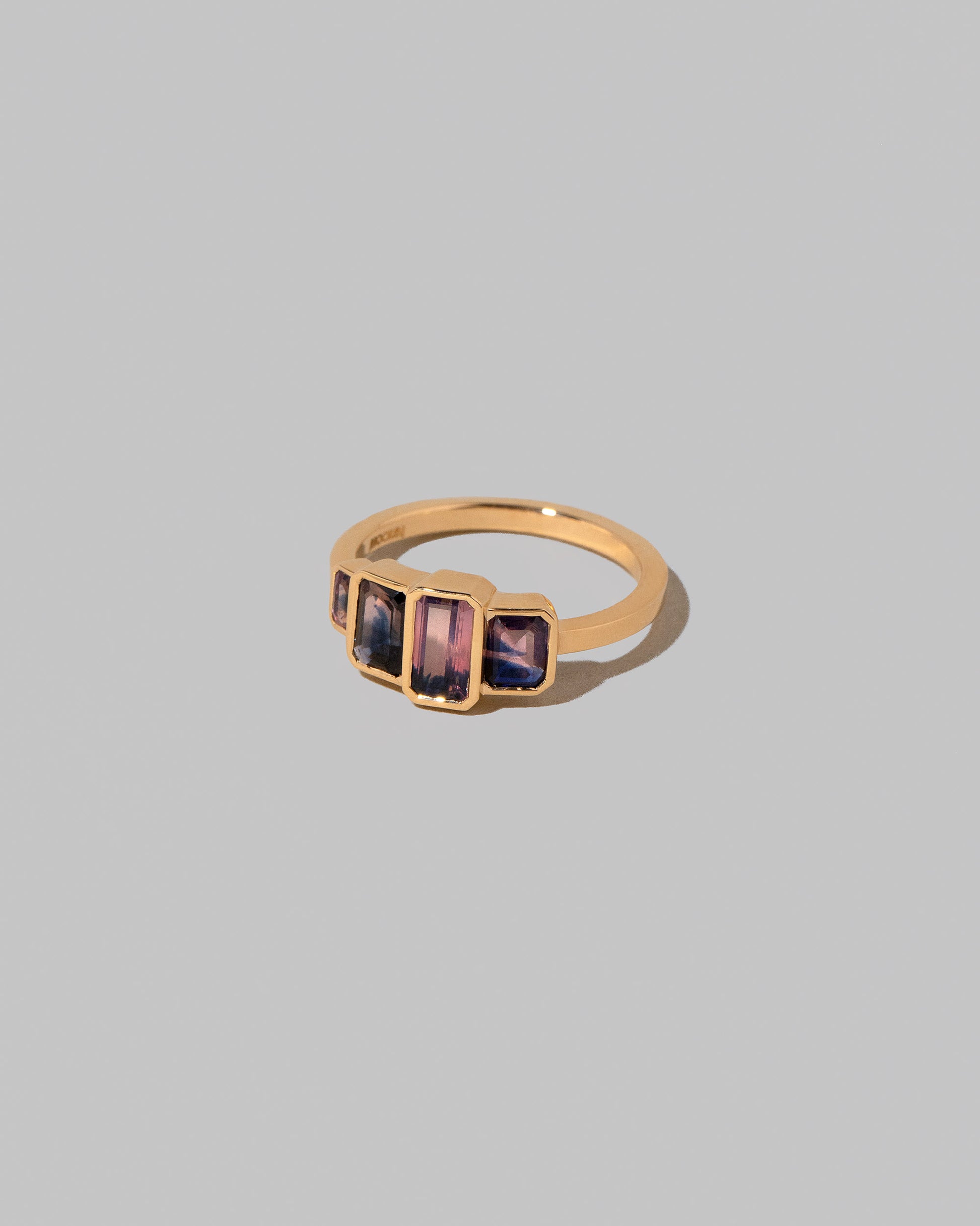 View from the side of the Vanda Ring on light color background.