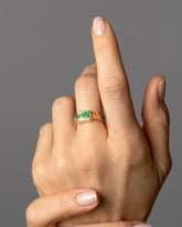 Gather Ring on model.