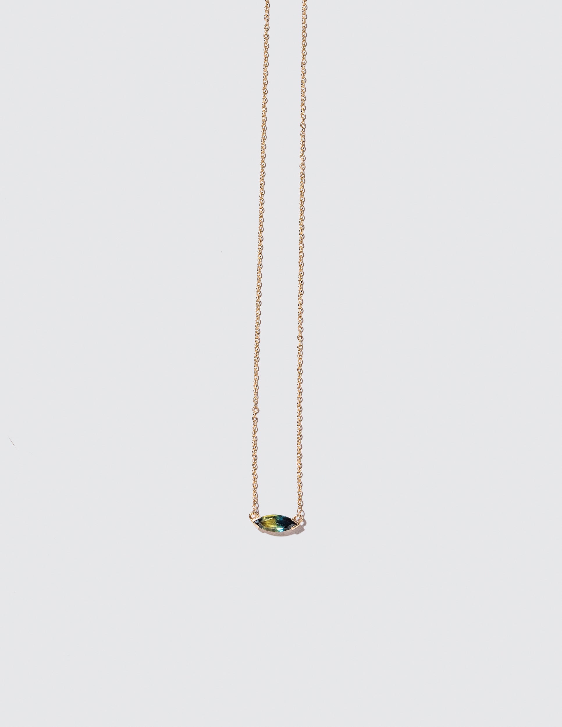 Product photo of Fin Necklace on a light color background 