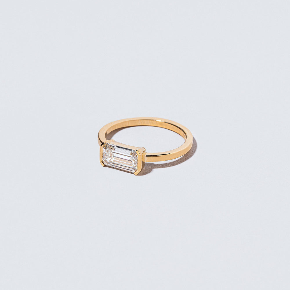 product_details::Closeup details of the Constant Ring on light color background.