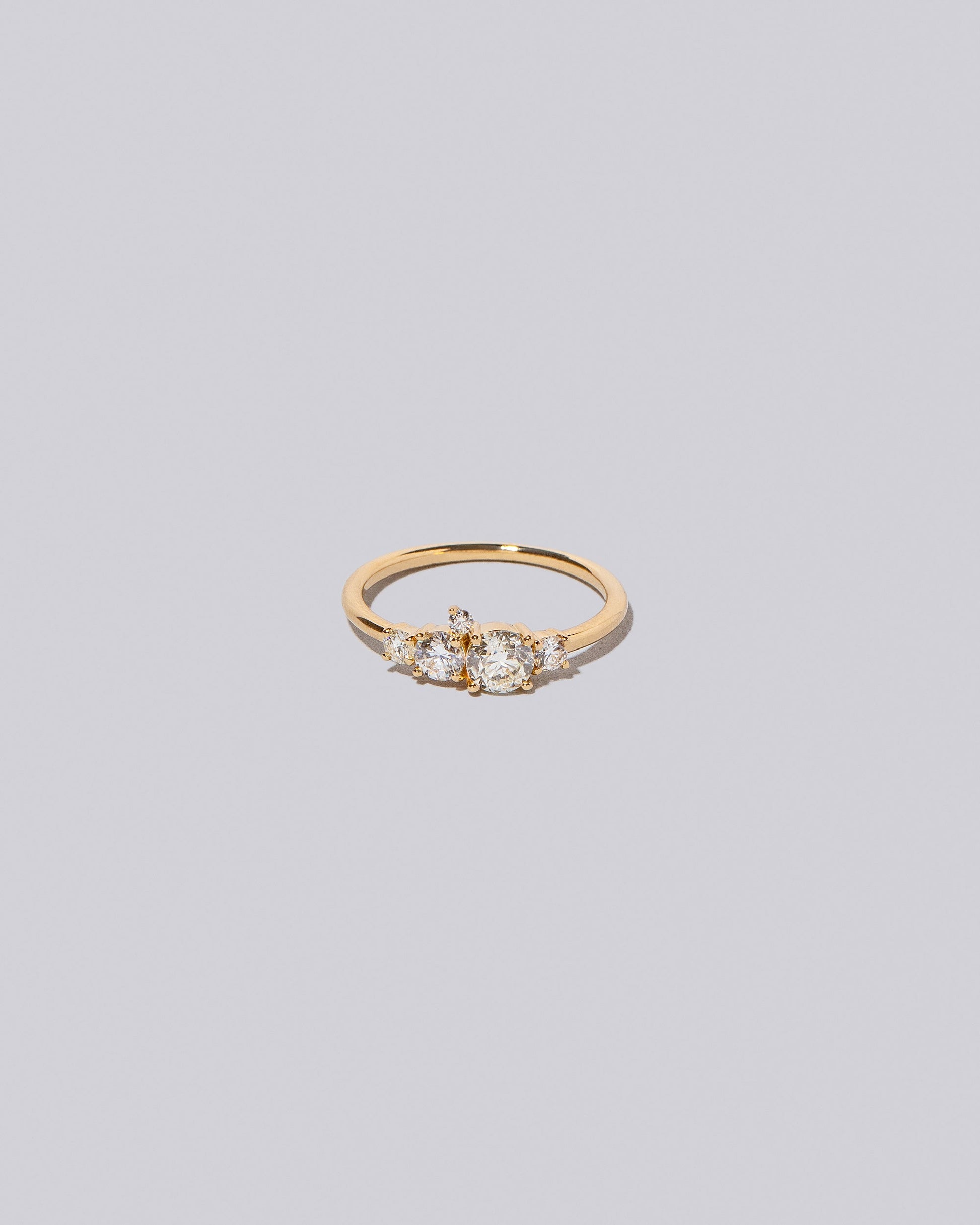  Aster Ring - White Diamonds on light color background.