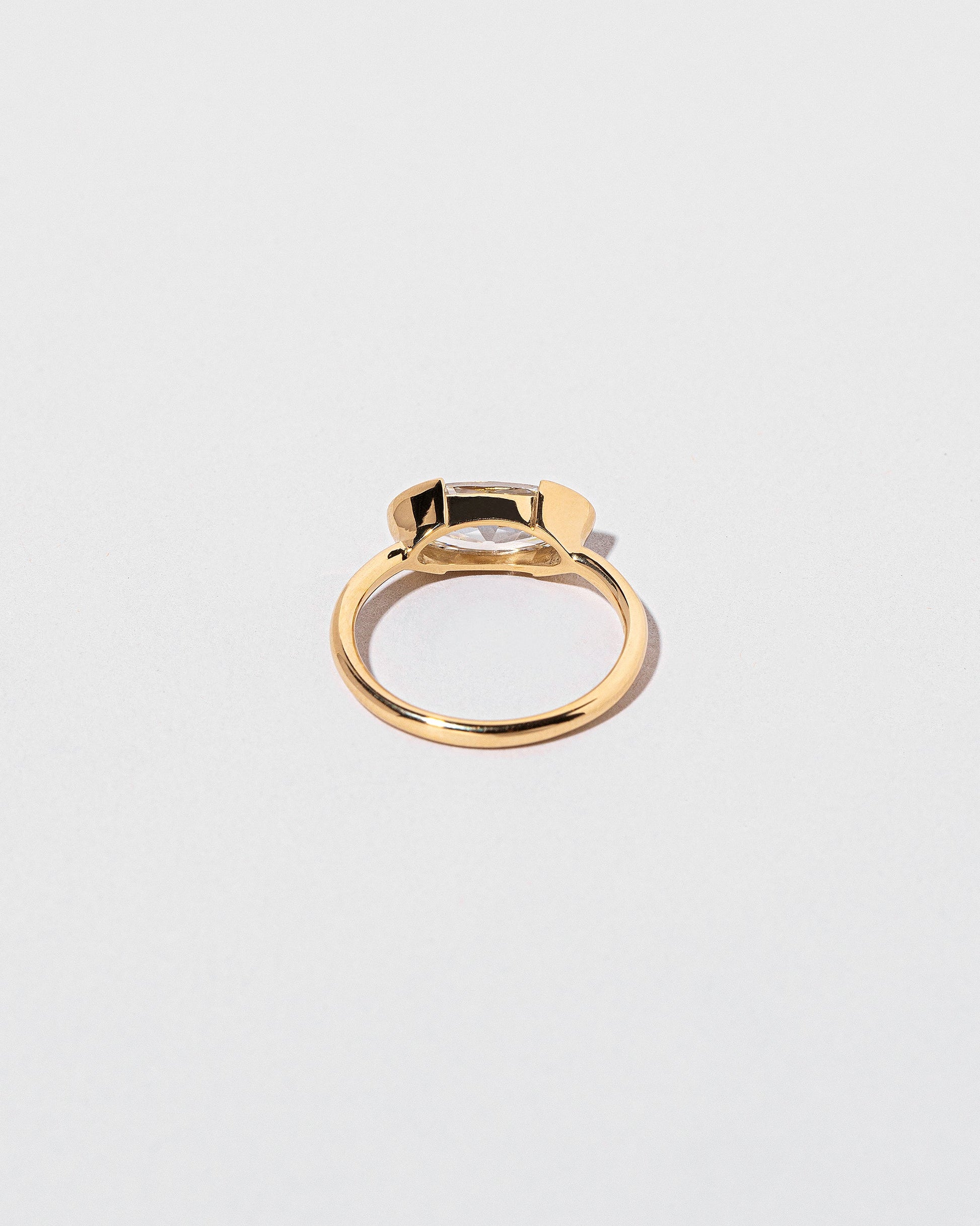 View from the back of the Eternal Ring on light color background.