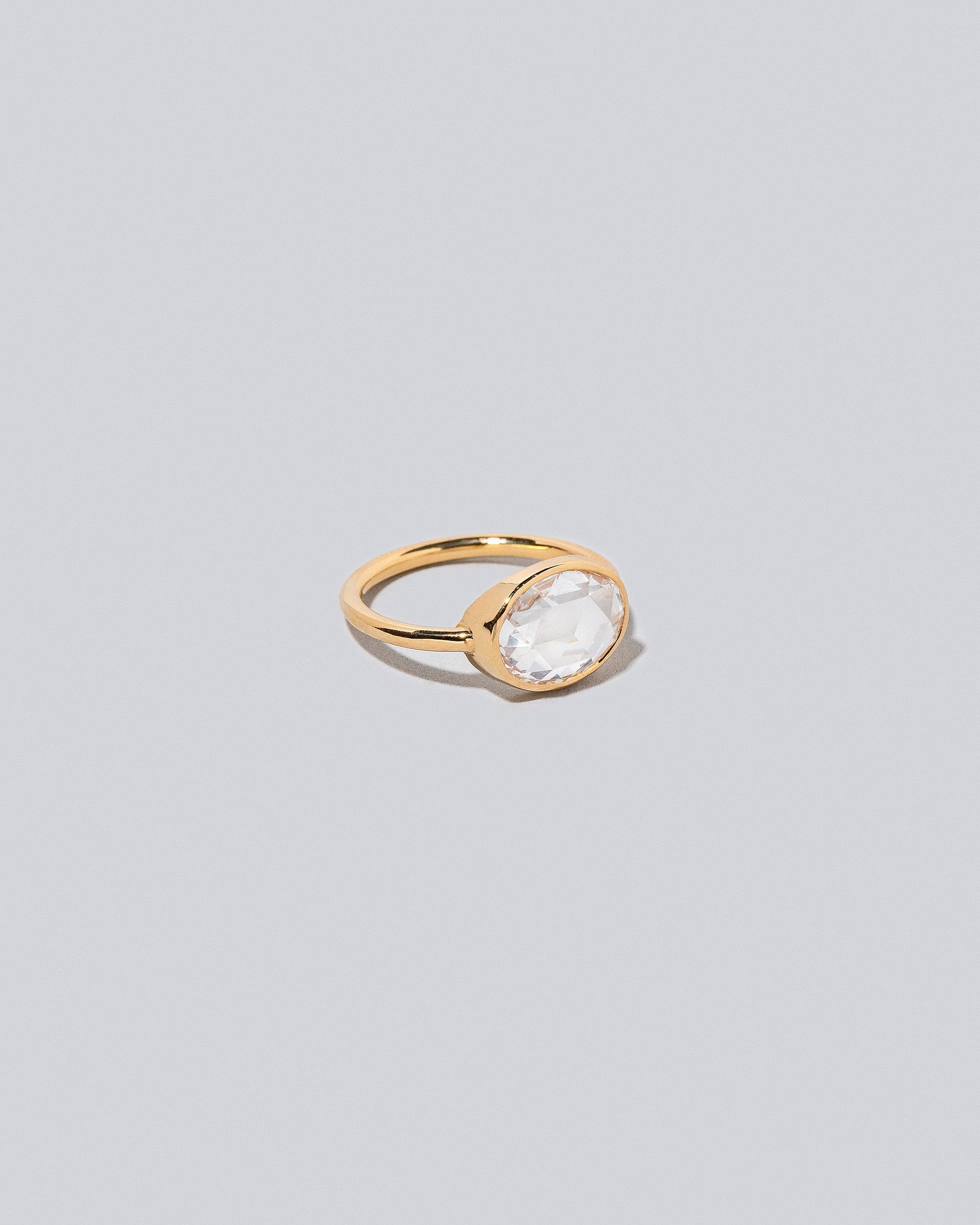 View from the side of the Lush Ring on light color background.