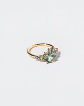  Luna Ring - Bicolor Sapphire on light color background.