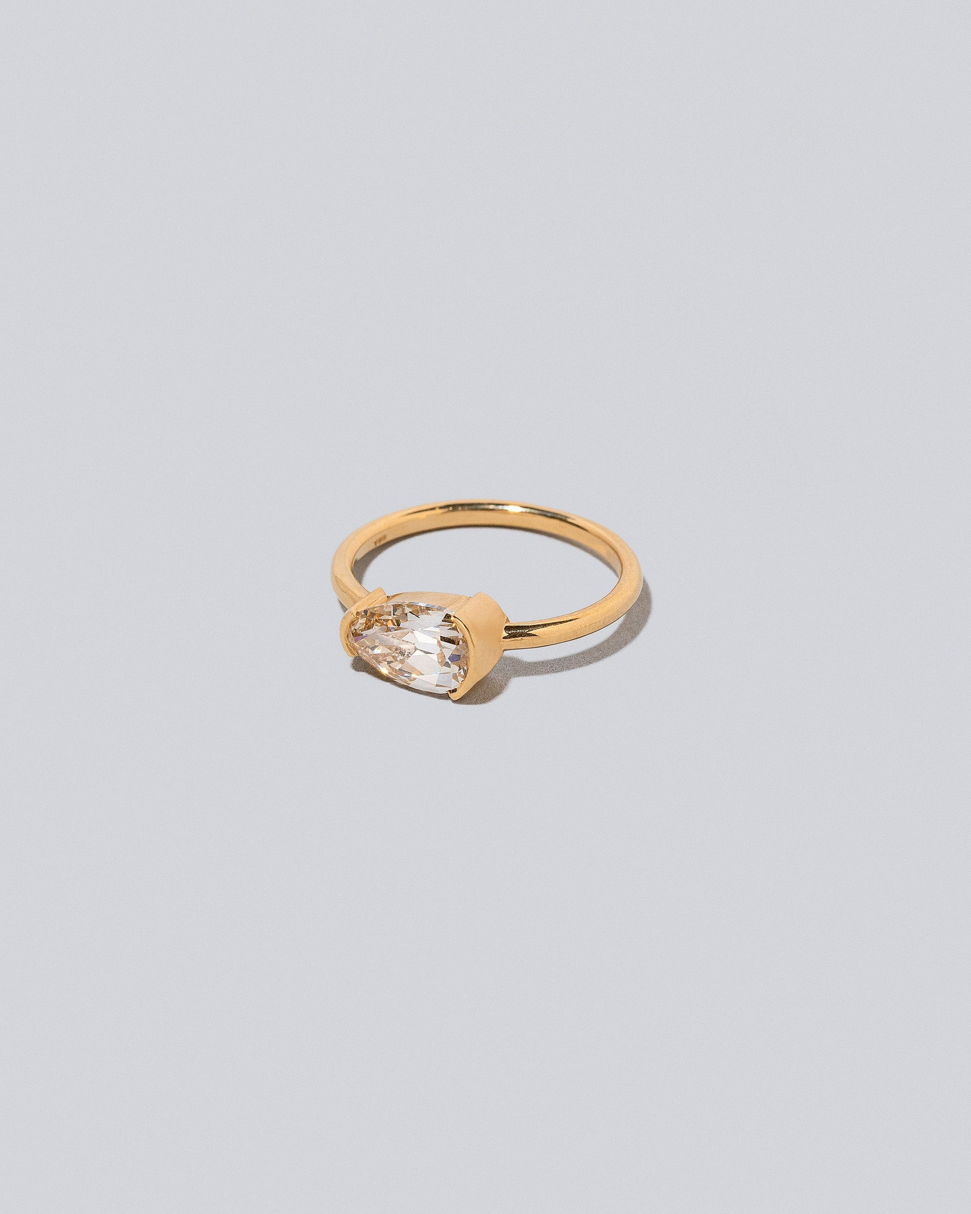 View from the side of the Innerspace Ring on light color background.