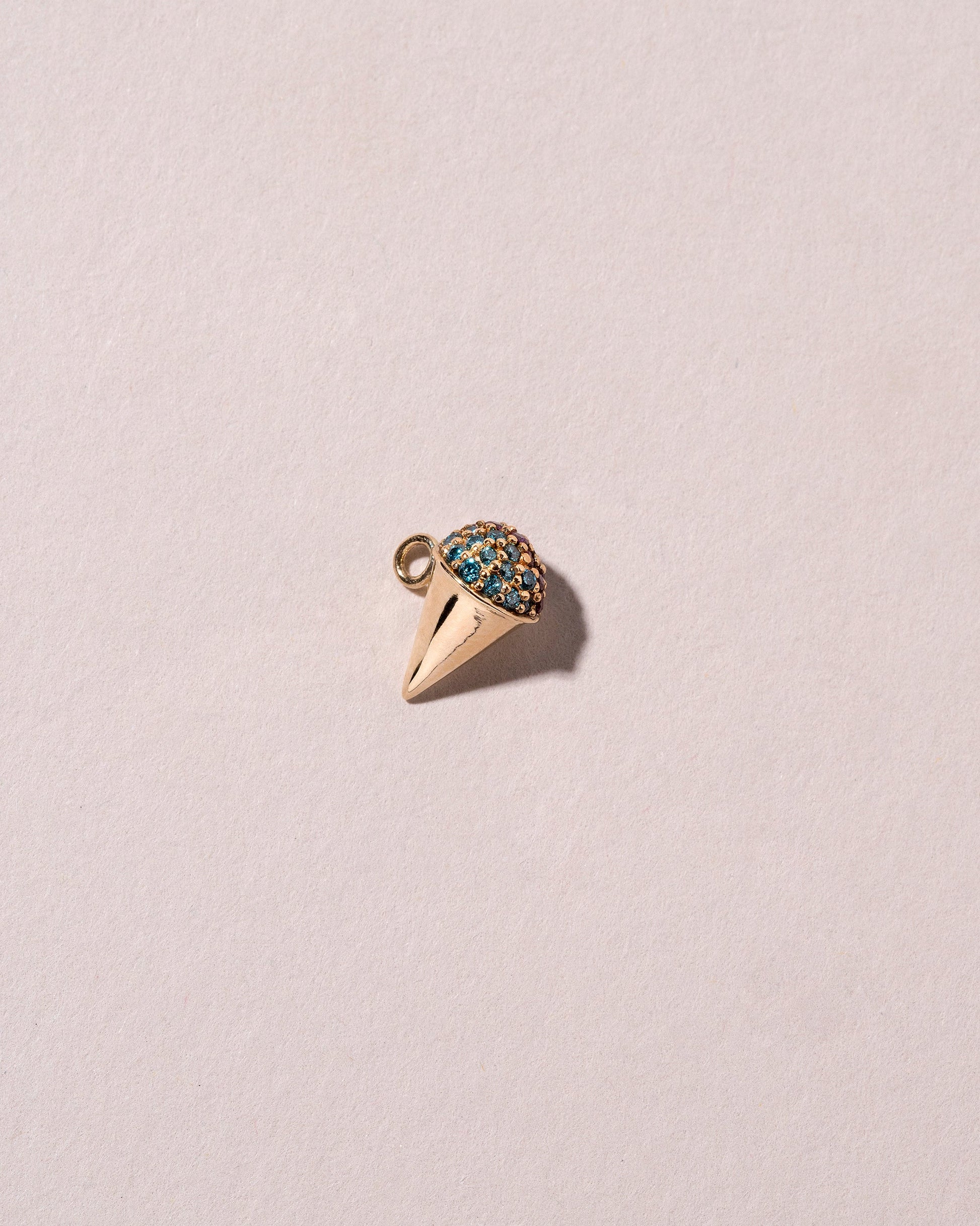  Sno Cone Charm - Blue Raspberry & Blackberry on light color background.