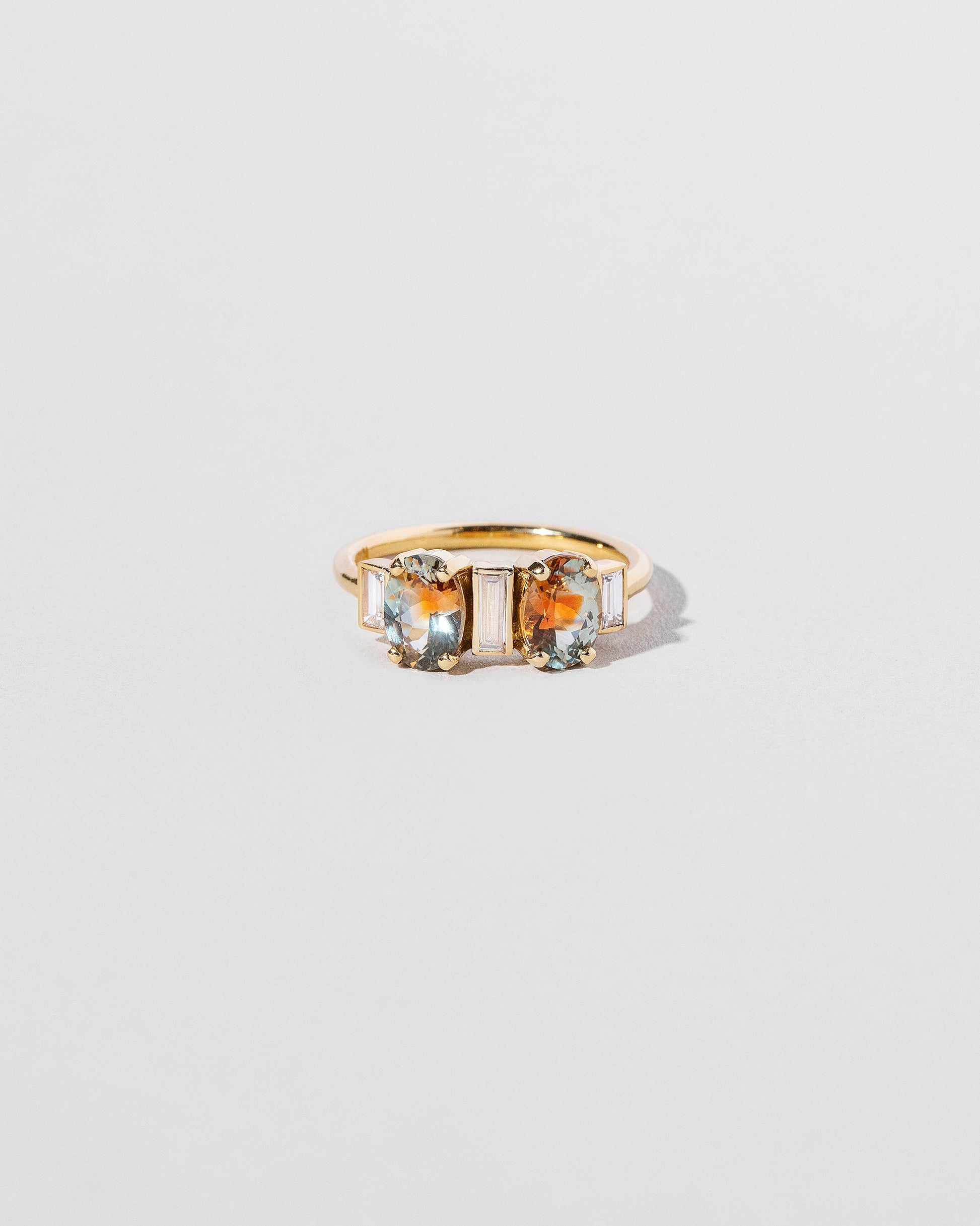  Castor & Pollux Ring on light color background.