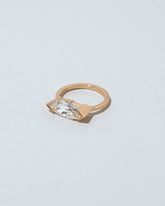 View from the side of the Daylight Ring on light color background.