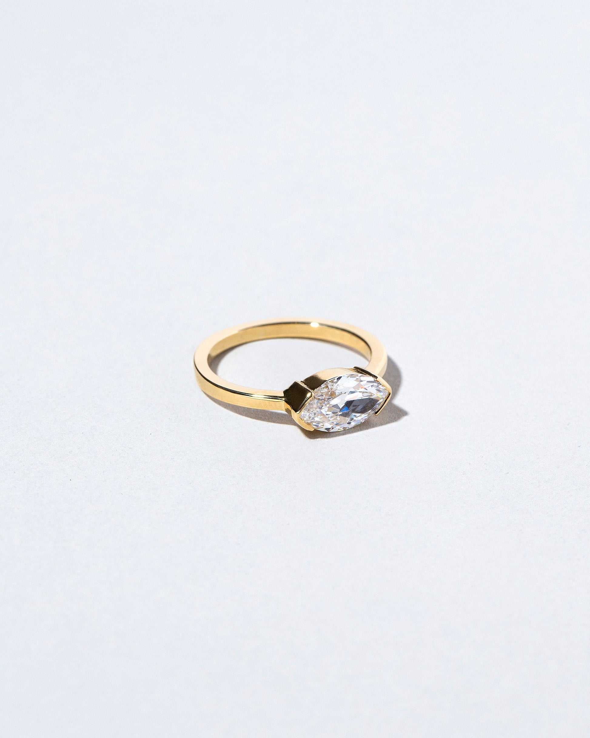 View from the side of the Brum Ring on light color background.