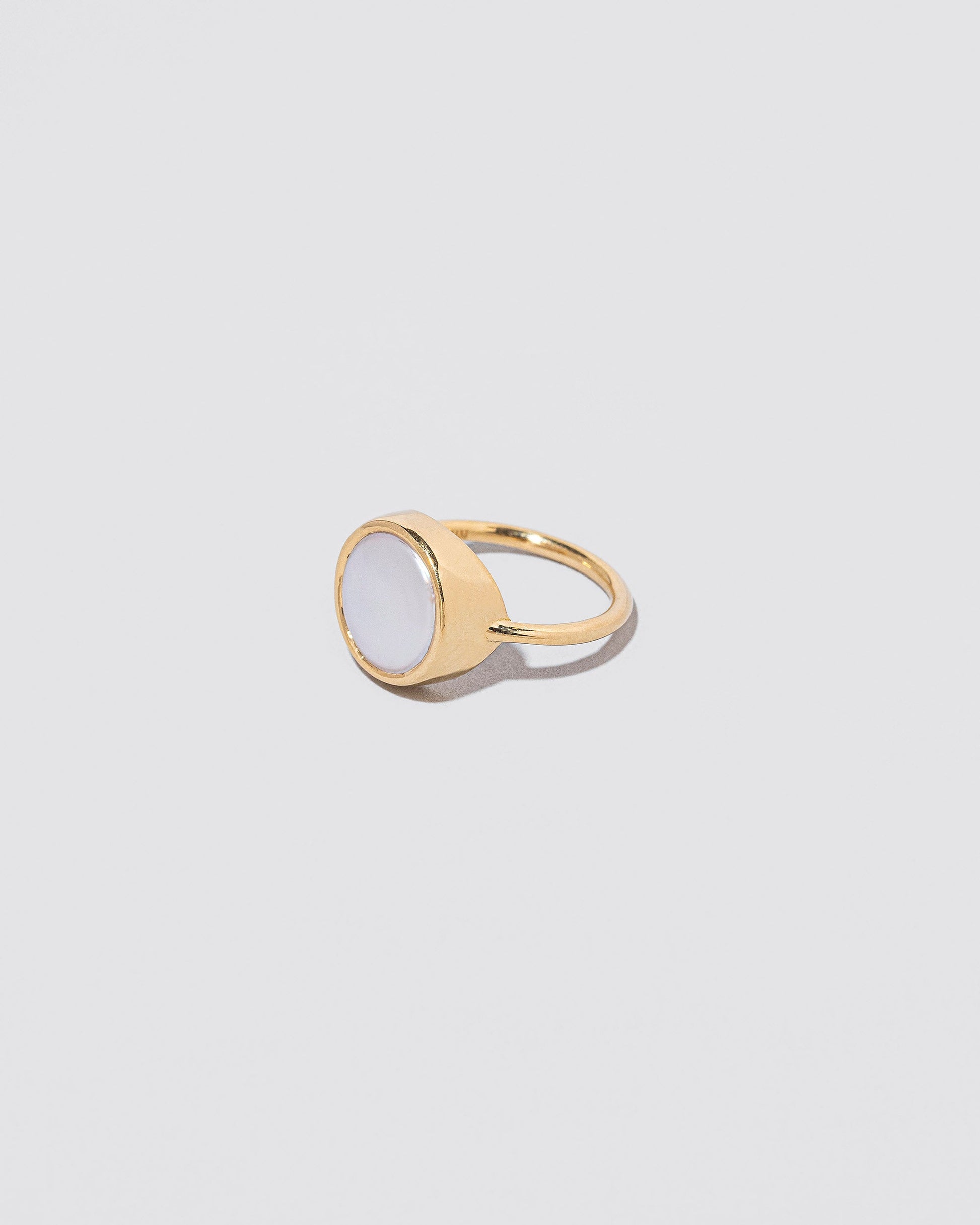 View from the side of the Atlas Ring on light color background.