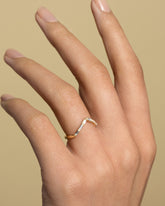 Mini Peak Band - Baguette on model.