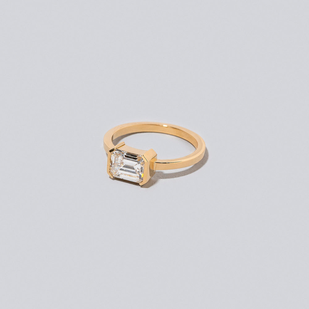 product_details::Closeup details of the Manor Ring on light color background.